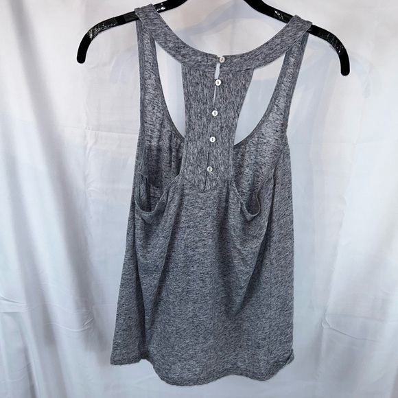 American Eagle Tank Top Racerback Pullover Crewneck Shirt Vertical Back Buttons - Picture 8 of 9